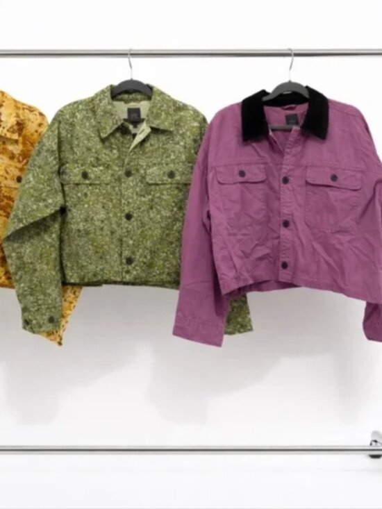 wild fable Jackets & Blazers - Wild Fable Multicolor Jean Jackets Green or purple NWT